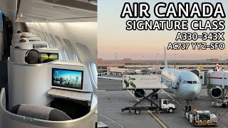 Air Canada Signature Class A330 Business Class Review [upl. by Lesko633]