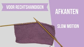 Leren breien afkanten [upl. by Skip]