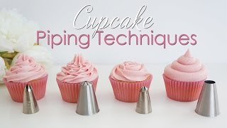 Cupcake Piping Techniques Tutorial [upl. by Nataniel514]