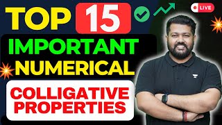 15 Important Numerical of Colligative Properties  Solutions Chemistry Class 12  Bharat Panchal [upl. by Peisch]