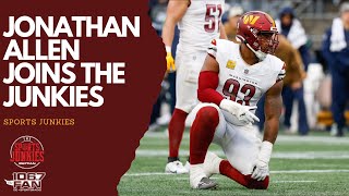 Commanders DT Jonathan Allen Reacts to Cowboys Loss Del Rio Firing  Sports Junkies [upl. by Rodger]