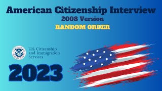 Civics Test for US Citizenship Exam QuestionsAnswers Help Guide 2008 Version 2023 USCIS 15 [upl. by Nomahs]