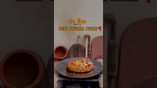 Desi Chulha Pizza  VillageLife  DesiFood  Chulha Cooking  Haryanvi Cooking [upl. by Levins]