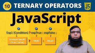 Ternary Operator in JavaScript  JavaScript Full Course  Class 10 [upl. by Matlick]