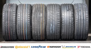 Michelin vs Bridgestone vs Continental vs Goodyear vs Hankook vs Yokohama  Whats the BEST Tire [upl. by Eila]