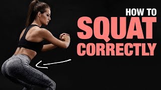 How To Squat Correctly PROPER SQUATS FORM [upl. by Harlamert]