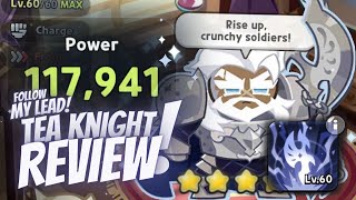 Charging Into Battle But How Strong is He Tea Knight Cookie First Impression  Cookie Run Kingdom [upl. by Inilam]