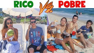 RICO VS POBRE  NA PRAIA [upl. by Aleck]