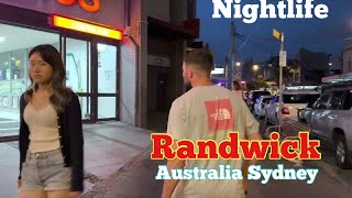 Australia Sydney 4K HDR Night Walk Exploring Randwick from Royal Womens Hospital to Belmore Road [upl. by Bertolde]