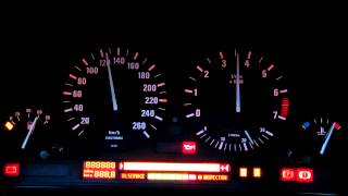 BMW E34 check control dash HD instrument cluster test [upl. by Grobe]