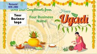 Customized Ugadi GreetingsWishes Video for Business [upl. by Wendell]