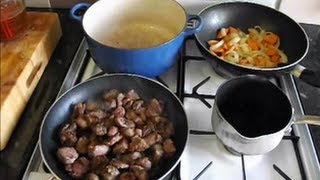 How To Cook VenisonVenison StewCasserole In Red Wine [upl. by Ruomyes]