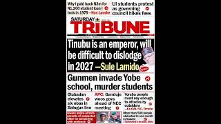 Nigerian Dailies FrontPage News Update  Saturday August 31st 2024 [upl. by Clarinda274]