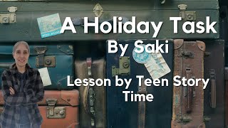 A Holiday Task by Saki Audiobook Read Aloud with Text on Screen Classic Literature Short Story [upl. by Haldis]