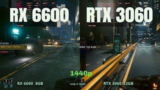 RX 6600 vs RTX 3060 1440p gaming [upl. by Lindsey]