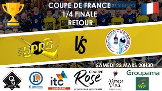 RINKHOCKEY  COUPE DE FRANCE  14 FINALE RETOUR  SPRS PLOUFRAGAN 7  1 US COUTRAS [upl. by Enined]