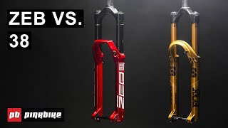 The ALL NEW RockShox Zeb Charger 31 VS Fox 38 Grip X2  Fork Off [upl. by Cheria]