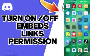 How To Turn On Or Off Embeds Links Permission On Discord [upl. by Mayor]