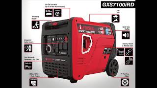 GXS7100iRD Inverter Generator [upl. by Ereynihc]