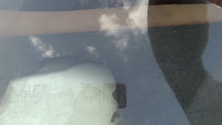 CAR GLASS CLEANING WITH SHARP BLADE Wind shield cleaning and maintenance [upl. by Reeher370]