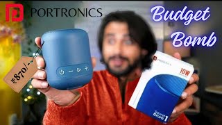 Portronics SoundDrum 1 10W I Unboxing amp Review  SoundTest IBluetooth Speaker under 1000 portronics [upl. by Sydney]