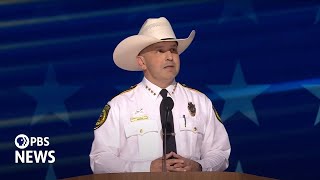 WATCH Bexar County sheriff speaks at 2024 Democratic National Convention  2024 DNC Night 3 [upl. by Latashia]