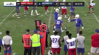 West HillsCoalinga vs Modesto Junior College Football LIVE 101621 [upl. by Emalia517]