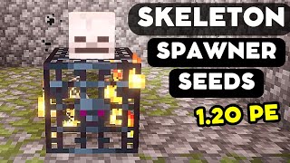 🔥Minecraft SKELETON SPAWNER SEED for Minecraft 120 PE  Best 120 Seeds Bedrock [upl. by Eclud]