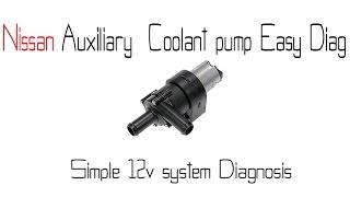 Nissan auxilary coolant pump operation  known good system  Nissan NV passenger van [upl. by Pember]