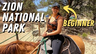 Easy Horseback Ride In Zion National Park You Must Try [upl. by Godden]