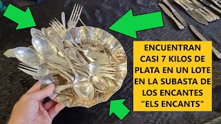 😱7 KG😱 DE PLATA EN LA SUBASTA DE LOS ENCANTES DE BARCELONA quotELS ENCANTSquot EL MEJOR MERCADO DEL MUNDO [upl. by Ahseiyk]