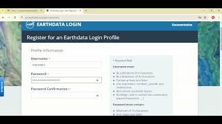 How to create an account with NASA Earth Data [upl. by Rory]