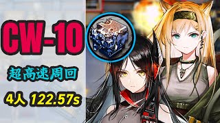 【超高速周回】CW10 4人で無駄に速すぎる熾合金掘り 《孤星Lone Trail》【アークナイツArknights명일방주】Alloy Speedrun 12257 s [upl. by Pierrette291]