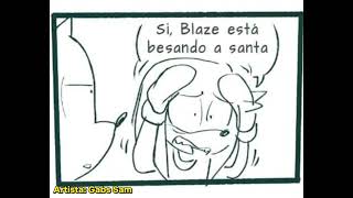 Blaze besa a Santa  Fandub en español [upl. by Evelc]