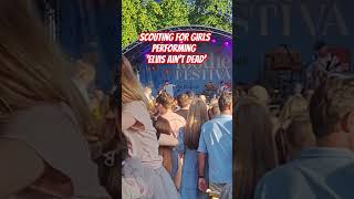 Elvis Aint Dead performed by Scouting for Girls music elvis festival [upl. by Tris465]