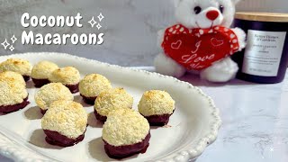 3Ingredient Macaroons  How To Make Easy Coconut Macaroons [upl. by Secnarf]