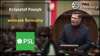 Mariusz Błaszczak  wniosek formalny sprawa tvp [upl. by Nehgam]