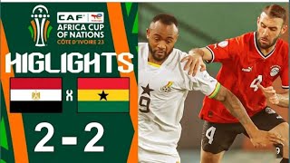 Ghana Vs Egypt GOALS and Highlights Africa Cup of Nations Ivory Coast 2024 [upl. by Corsiglia651]