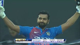 Rohit Sharma 118 43 vs Sri Lanka 2nd T20I 2017 Indore Ball By Ball [upl. by Aurelea891]