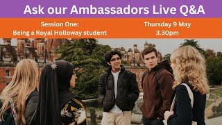 Being a Royal Holloway student from study to social life  Live QampA [upl. by Leipzig]