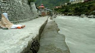 Alaknanda River in Badrinath Dham  Uttarakhand Tourism [upl. by Rumit]