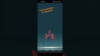 Evolving Boldore To Gigalith in Pokemon Go pokemon pokemongo [upl. by Lehcim]