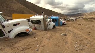 California mudslide cleanup starts slow [upl. by Kelam68]