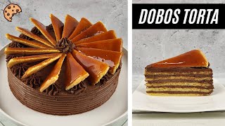 Dobos Torte  the original Hungarian recipe Beas Bites [upl. by Maisey]