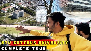 My UNIVERSITY In Germany  BTU Cottbus university  COMPLETE TOUR [upl. by Trebor79]