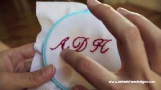 How to hand embroider a monogram [upl. by Ifar]