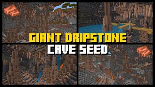 GIANT DRIPSTONE CAVE Seed  Minecraft Bedrock amp Java Edition 118 [upl. by Templas]