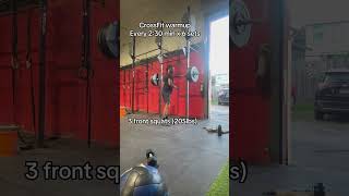 CrossFit workout warm up motivation crossfit workout squat pullups [upl. by Nauqel]