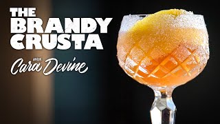 How to make the Beautiful Brandy Crusta  Quick [upl. by Kareem]