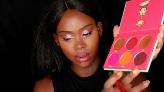 Juvias Place Saharan Blush Palette Vol 1 Review Demo Swatch  Best Contour for Dark Skin [upl. by Vlad585]